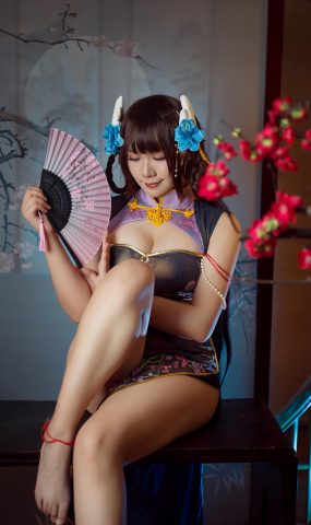 麻花麻花酱  – 比睿旗袍[25P]