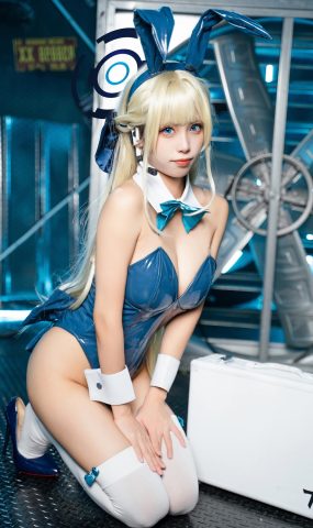 三無人型 – 蔚蓝档案 飞鸟马时兔女郎[49P]