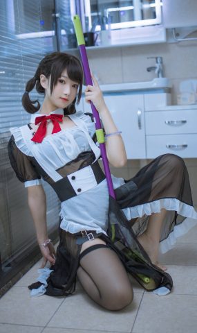 羽天shine – 黑色女仆[28P]