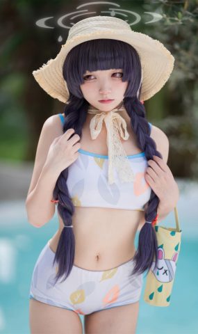 花铃  – 碧蓝档案 美游泳装[40P]