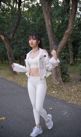 唯美街拍 NO.1103 白色瑜伽裤美女 (10) [76P]