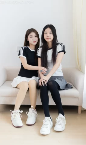 勿恋传媒 NO.2498 茯苓&闪闪-两双板鞋、厚黑丝、厚肉丝[160P]