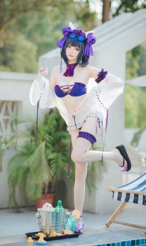 瓜希酱 – 柴郡泳装[32P]