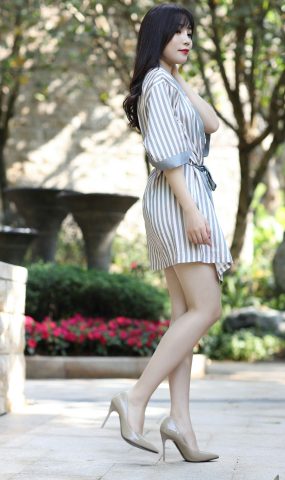 唯美街拍 NO.588 芝芝的蓝色泳衣（一） [86P]