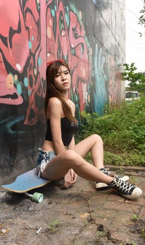 唯美街拍 NO.627 滑板热裤小妹（二） [110P]