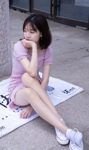 [BoBoSocks袜啵啵]NO.001 小甜豆-帆布鞋、白棉袜、肉丝[138P]