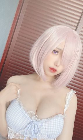 芋圆侑子SJ_ – 蓝格子小清新[9P]