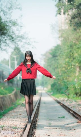 兔玩映畫 B039 奔跑的紅色JK 在現浏覽