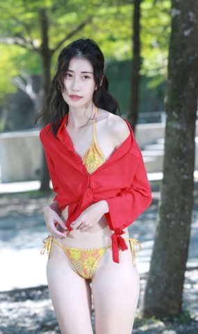 唯美街拍 NO.037 王紅 姓感彼基尼涼高美腿 [107P]