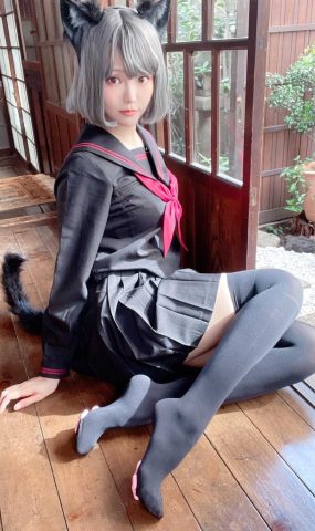 Ely_eee(ElyEE子)  – Veranda Black Cat緣廊黑貓[37P]