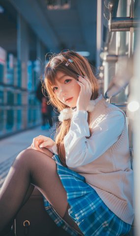 动漫博主雪晴Astra – JK夕阳 [25P]