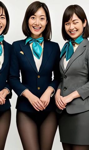 AI Video 052 Flight Attendant, Intern, Teacher _ Nurse_ April Photoshoot Collection[20P]
