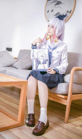 章鱼娘 – 原神 神里綾華 JK [8P]