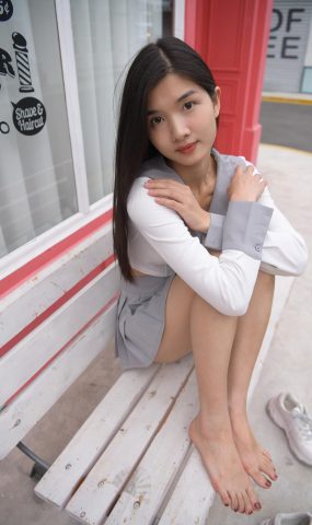 唯美街拍 NO.1104 灰色短裙女孩 （11）[72P]