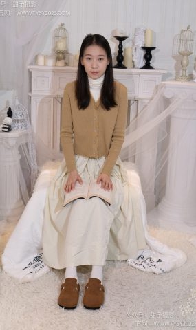 甜予摄影 NO.013 帆帆-平底鞋、白棉袜、裸足[130P]