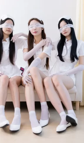 勿恋传媒 NO.2500 茯苓&泡泡&橙子-平底鞋、短白丝、互士服、白丝[235P]