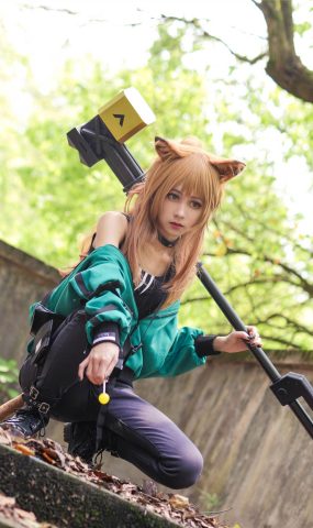 唯美街拍 NO.348 岛田小熊-明日方舟推进之王遗石COS [21P]