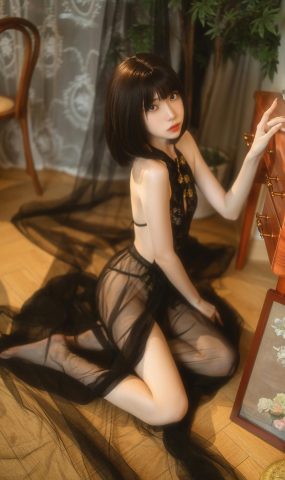 许岚(叁月life) NO.007 – 纯欲黑纱[40P]