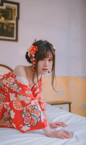 千反田鹿子 – 日常 浴衣室内[22P]