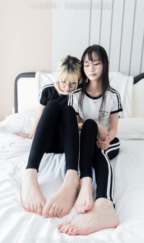 [BoBoSocks袜啵啵]NO.555 小甜豆甜甜圈-板鞋、运动鞋、白棉袜、裸足[110P]