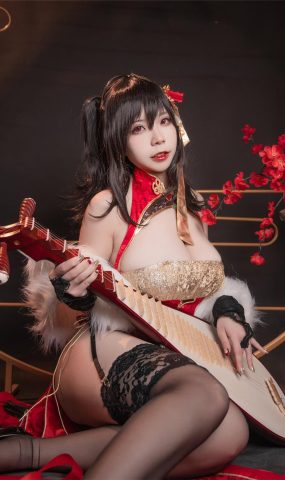 自闭颜球球(无颜小天使wy)  – 碧蓝航线 大凤红旗袍[26P]