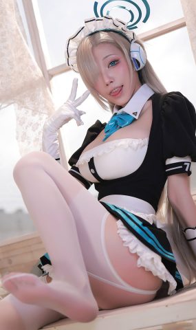 水淼aqua – 碧蓝档案一之濑明日奈女仆[8P]