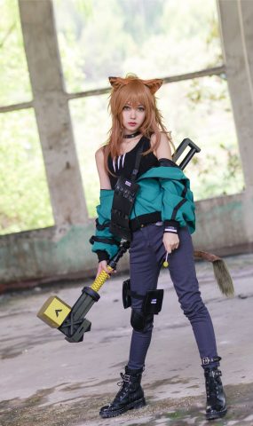 唯美街拍 NO.357 岛田小熊-明日方舟推进之王遗石COS [21P]