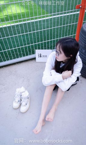 [BoBoSocks袜啵啵]NO.103 稚予-AJ篮球鞋、白棉袜、裸足[134P]