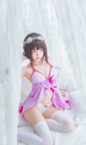 桜桃喵 加藤惠 小睡裙 [38P]