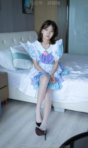 [BoBoSocks袜啵啵]NO.066 小甜豆-女仆装、高跟鞋、薄白丝[134P]