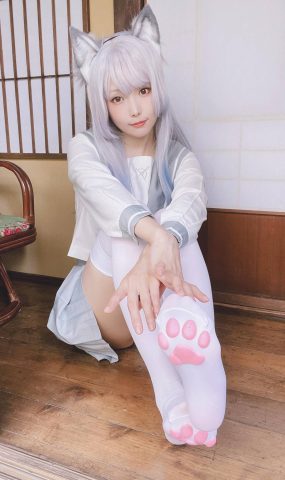 Ely_eee(ElyEE子)  – Veranda White Cat緣廊白貓[33P]