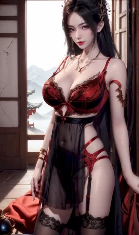 AI绘画 1196 天行九歌-焰灵姬[62P]