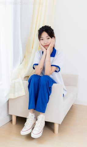 勿恋传媒 NO.2387 小夏-帆布鞋、白短棉袜、薄肉丝、校服[118P]