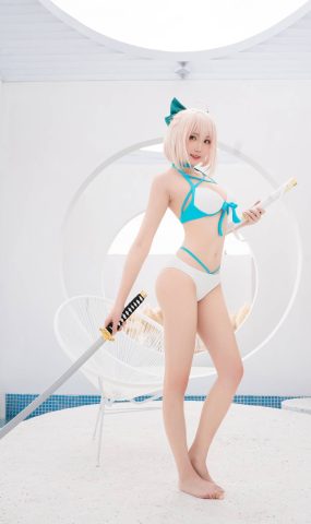 瓜希酱 – 总司水着满破[26P]